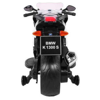 Motor na akumulator BMW K1300S dla dzieci Biały + Kółka pomocnicze + Dźwięki Światła + Wolny Start